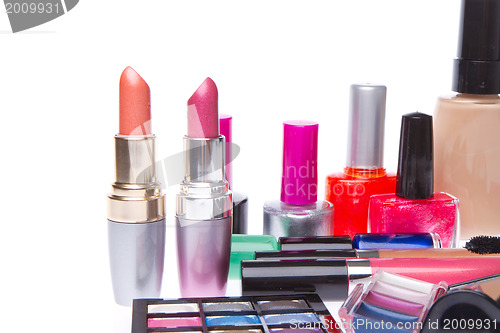 Image of set of cosmetic products