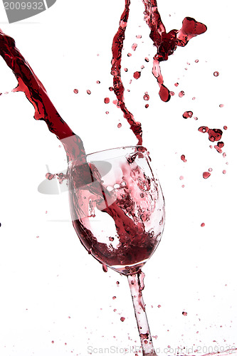 Image of pouring red wine