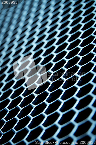 Image of abstract metallic grid