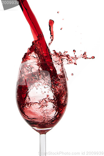 Image of pouring red wine
