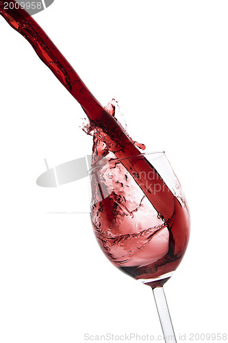 Image of pouring red wine
