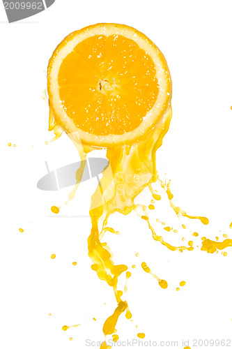 Image of orange juice splash