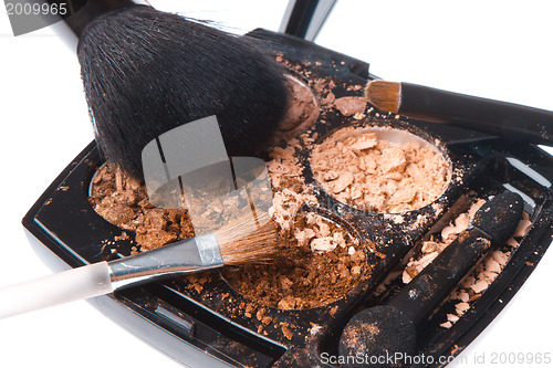 Image of crushed compact eyeshadows