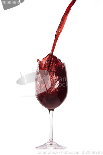 Image of pouring red wine