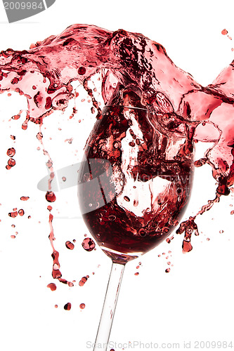 Image of pouring red wine