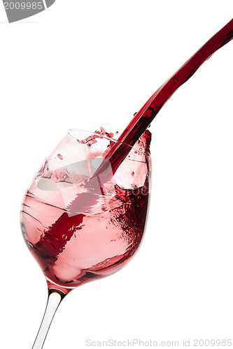 Image of pouring red wine