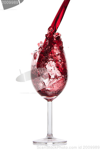 Image of pouring red wine