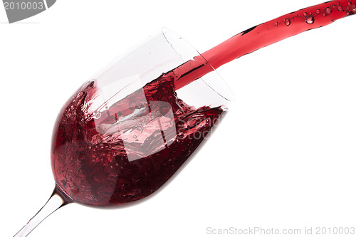 Image of pouring red wine
