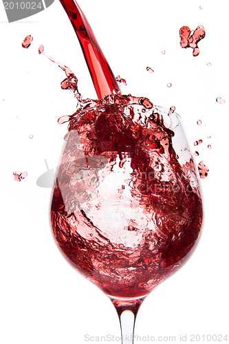 Image of pouring red wine