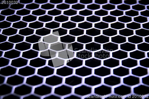 Image of abstract metallic grid