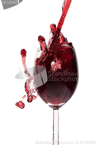 Image of pouring red wine