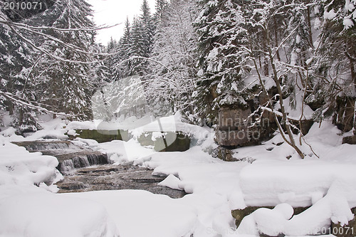 Image of frozen stream