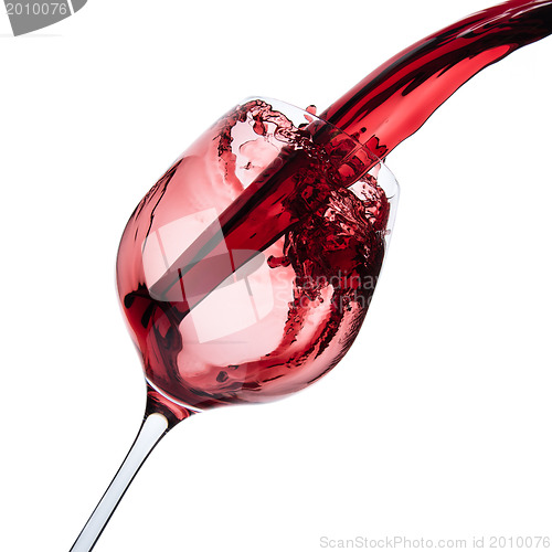 Image of pouring red wine