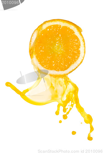 Image of orange juice splash