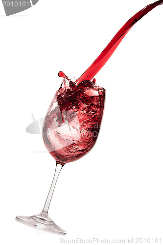 Image of pouring red wine