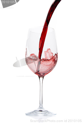 Image of pouring red wine