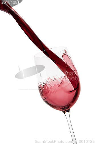 Image of pouring red wine