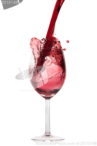 Image of pouring red wine