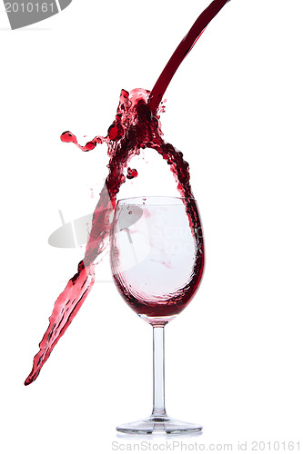 Image of pouring red wine