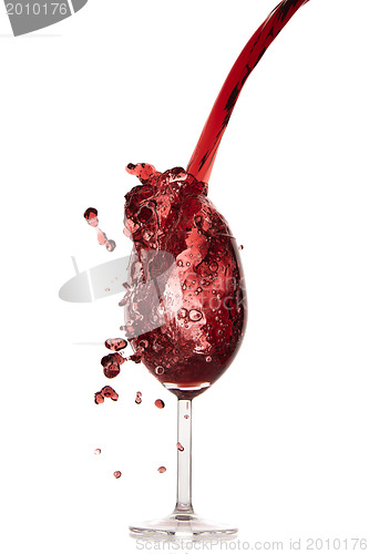 Image of pouring red wine