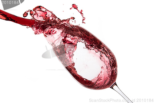 Image of pouring red wine