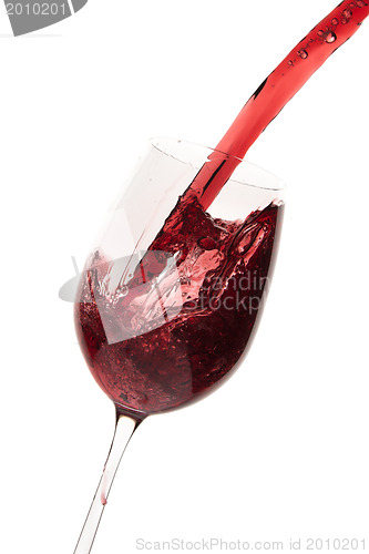 Image of pouring red wine
