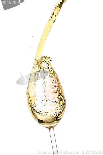 Image of white wine splash