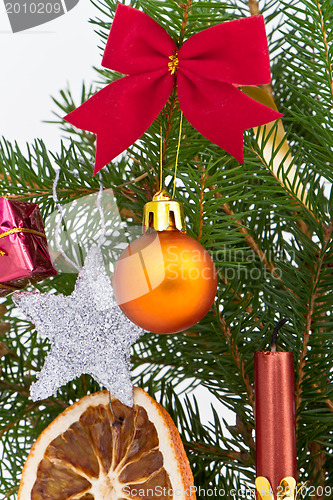 Image of Christmas tree decorated
