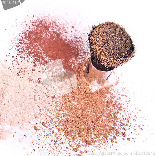 Image of makeup brush and powder