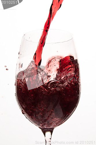 Image of pouring red wine