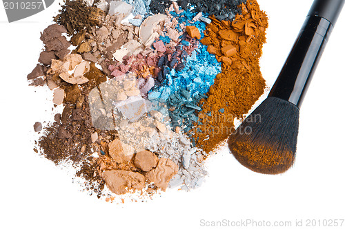 Image of set of multicolor crushed eyeshadows