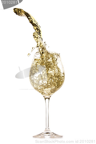 Image of white wine splash