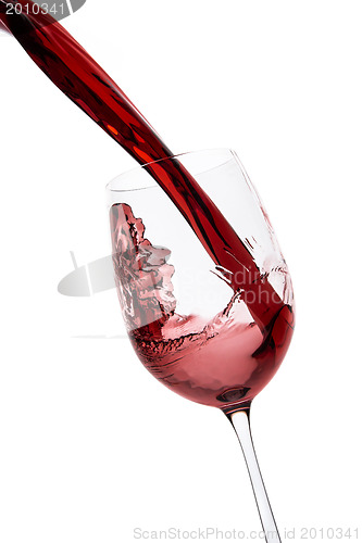 Image of pouring red wine