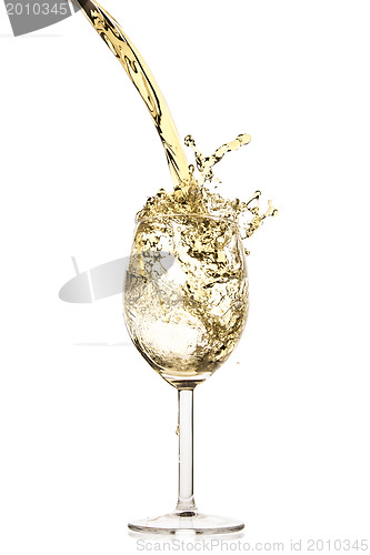 Image of white wine splash