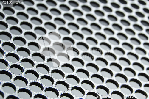 Image of abstract metallic grid