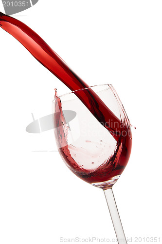 Image of pouring red wine