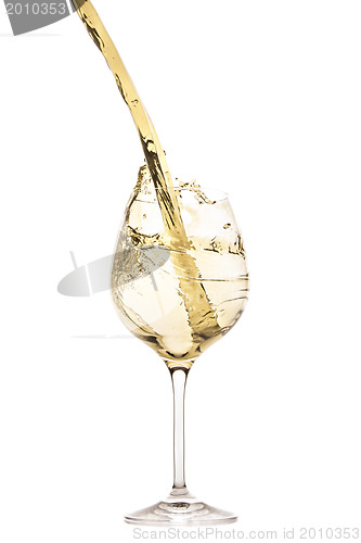 Image of white wine splash