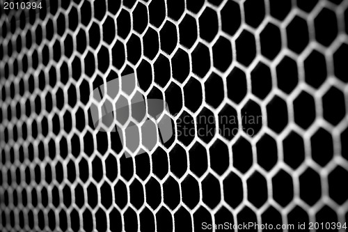 Image of abstract metallic grid