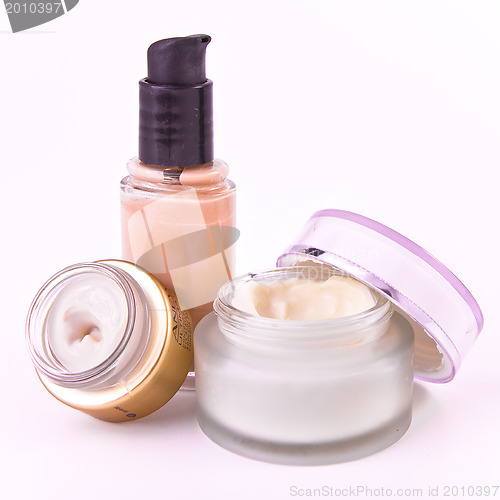 Image of creams and makeup