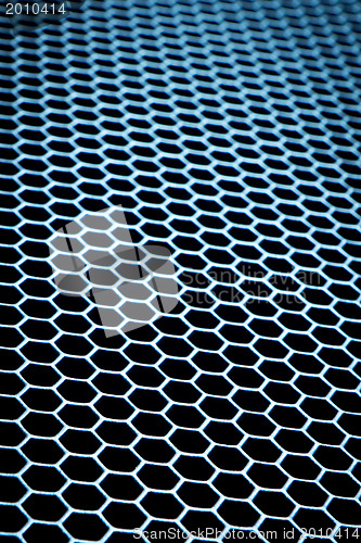 Image of abstract metallic grid