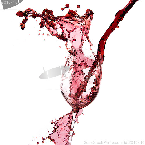 Image of pouring red wine