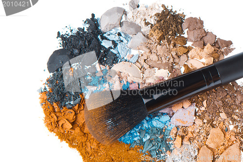 Image of set of multicolor crushed eyeshadows