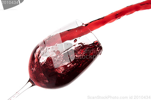 Image of pouring red wine