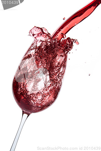 Image of pouring red wine