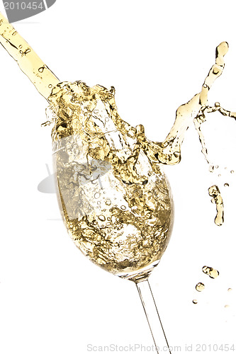 Image of white wine splash