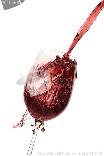 Image of pouring red wine