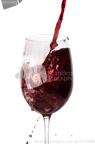 Image of pouring red wine