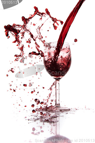 Image of pouring red wine