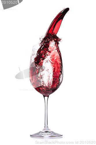 Image of pouring red wine