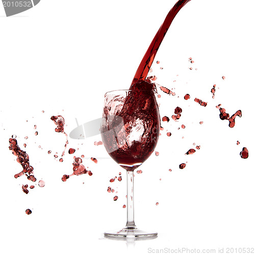 Image of pouring red wine